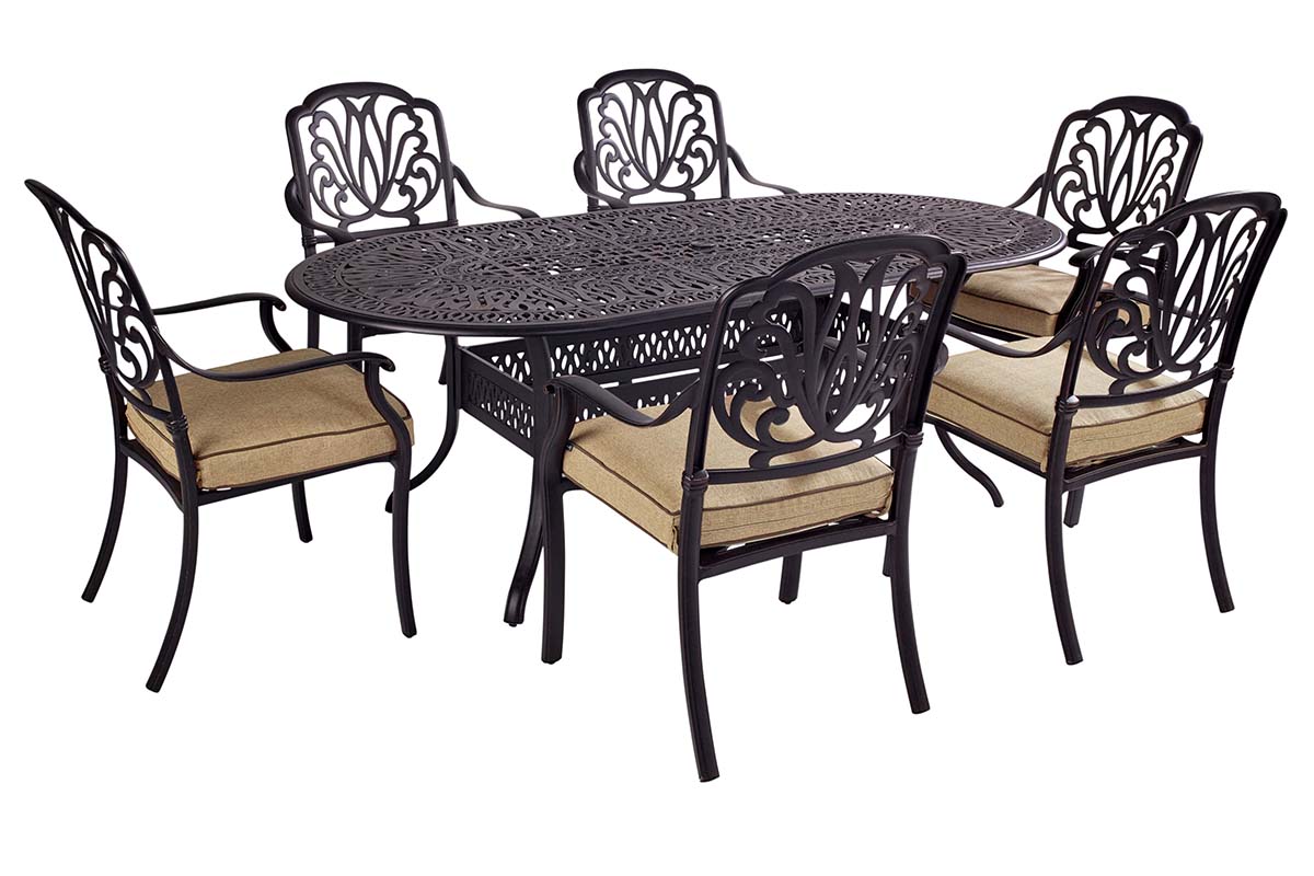 Amalfi 6 Seat Oval Dining Set