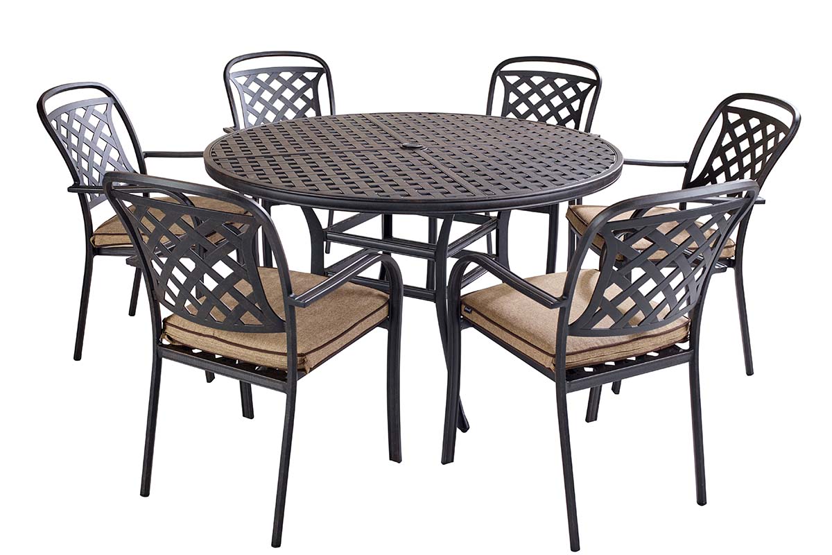 Berkeley 6 Seat Round Dining Set