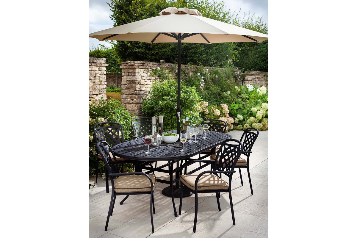 Berkeley 6 Seat Oval Dining Set