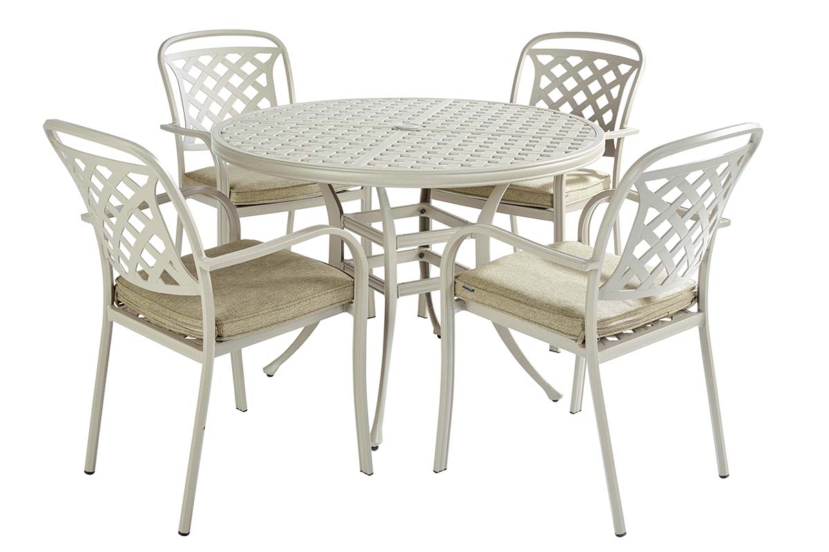Berkeley 4 Seat Round Dining Set