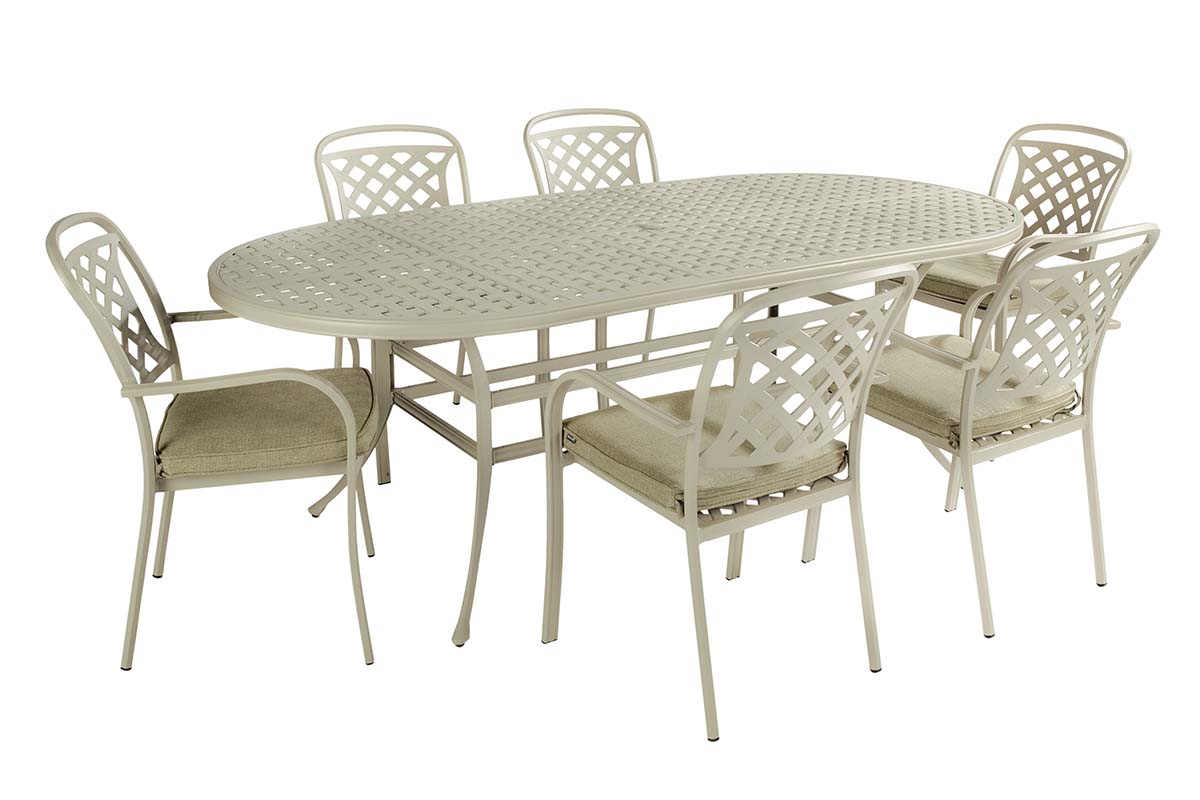Berkeley 6 Seat Oval Dining Set