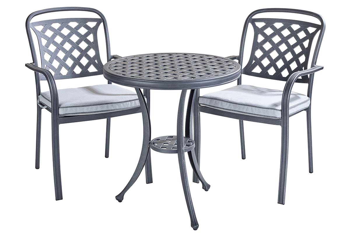 Hartman capri bistro set in antique grey hotsell