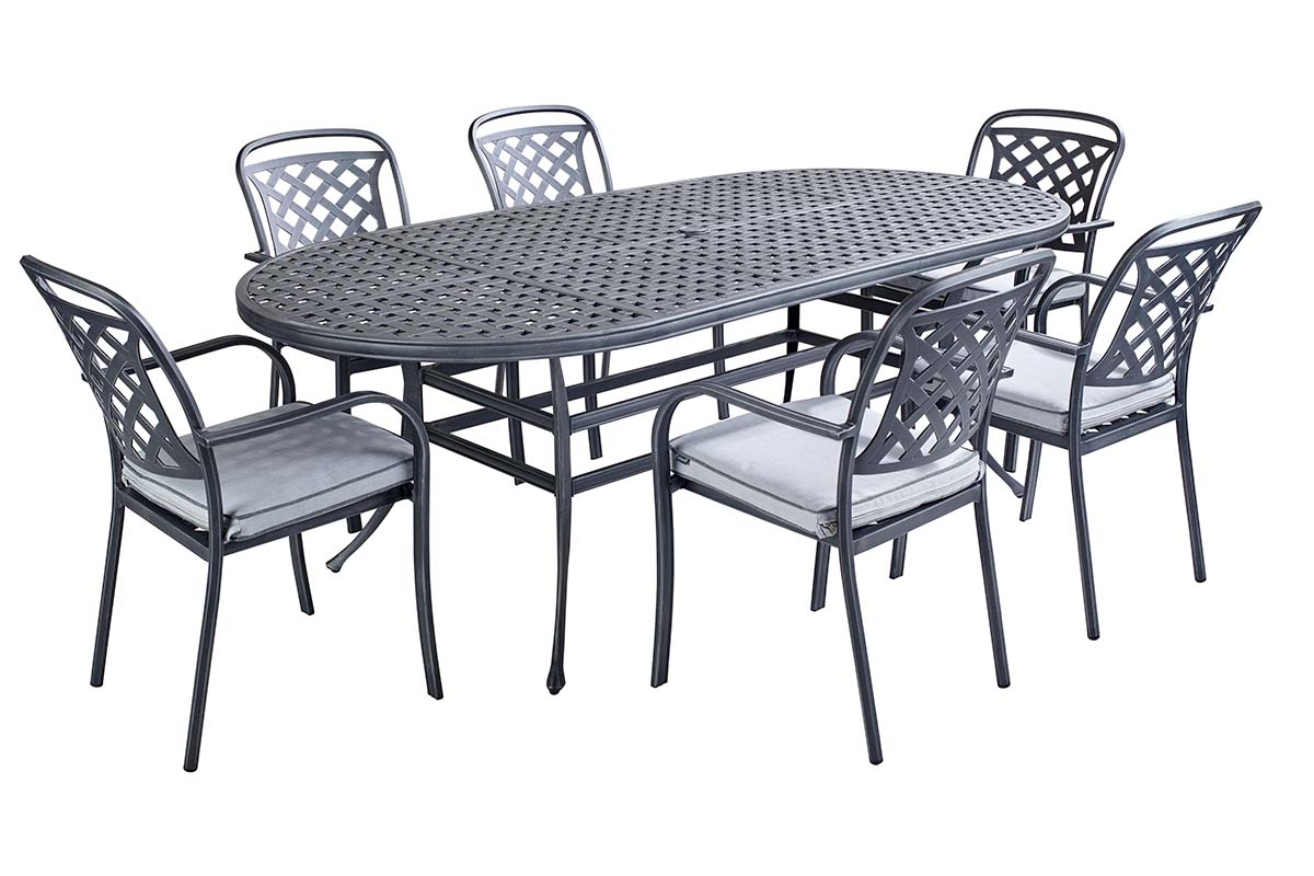 Berkeley 6 Seat Oval Dining Set