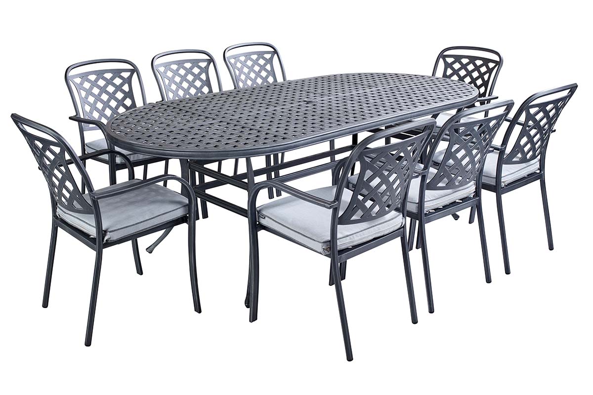 Berkeley 8 Seat Oval Dining Set