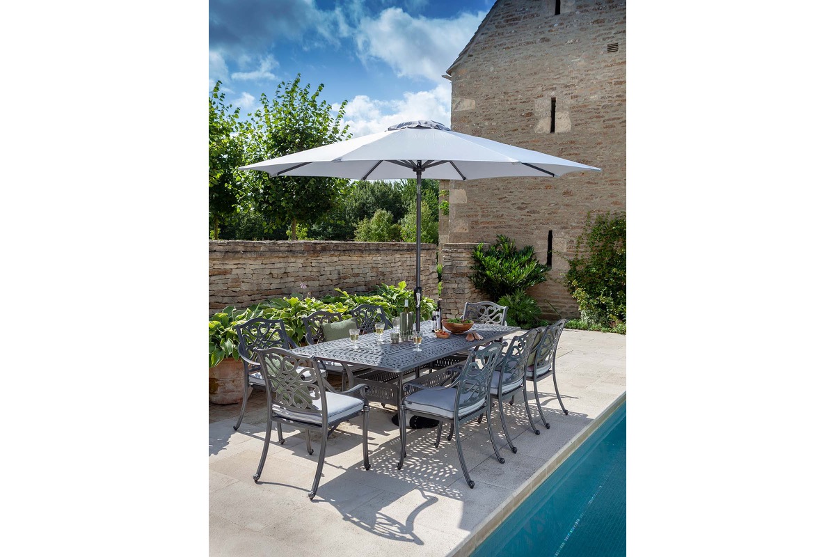 Capri 8 Seat Rectangular Dining Set