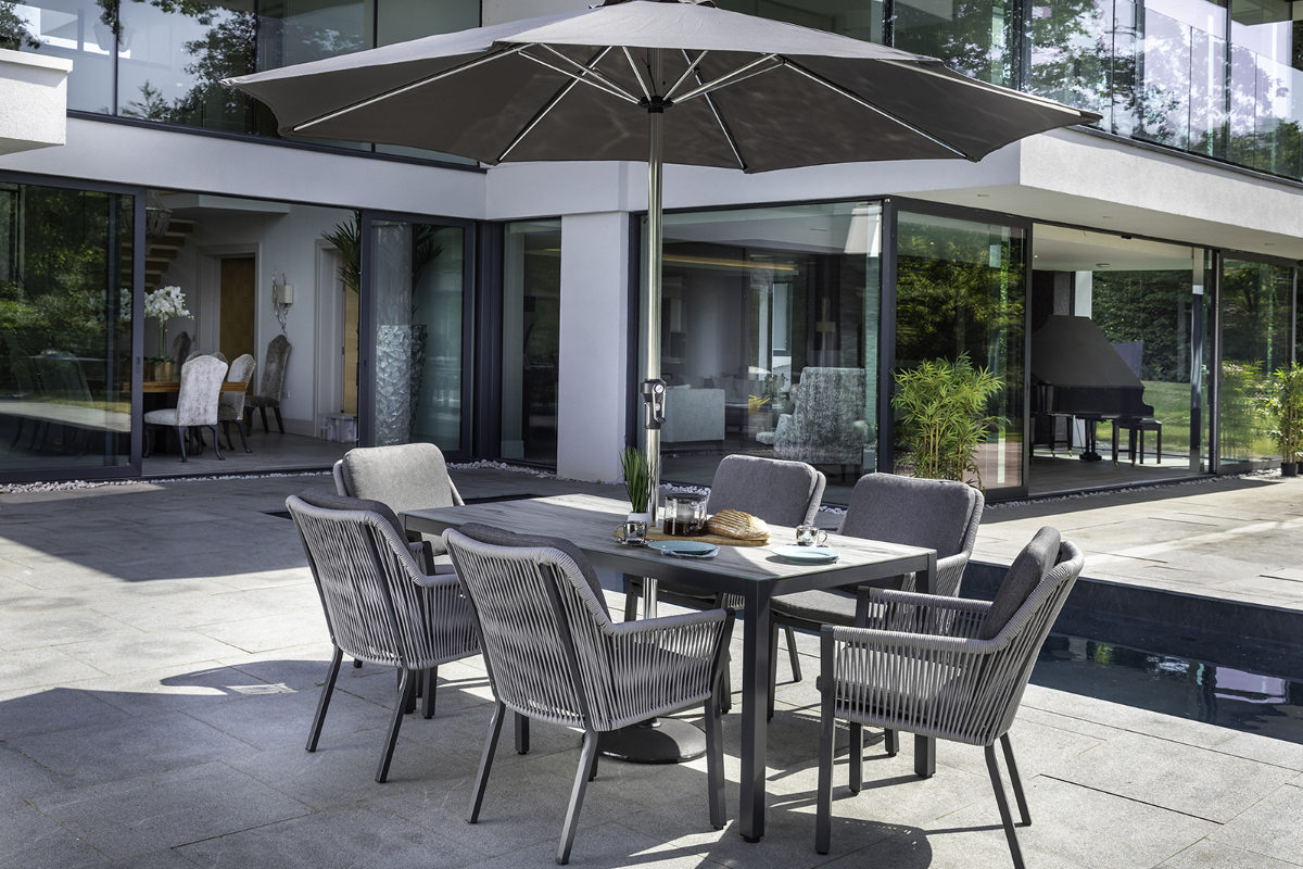 Dubai 6 Seat Rectangular Dining Set