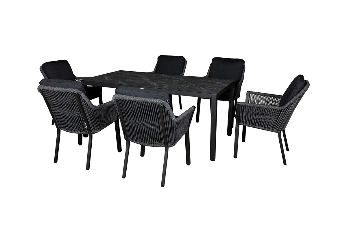 Sanza 6 Seat Rectangular Dining Set