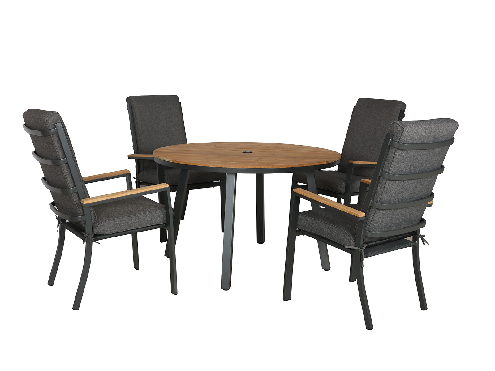 Singapore 4 Seat Round Dining Set