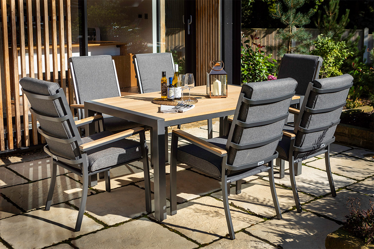 Singapore 6 Seat Rectangular Dining Set