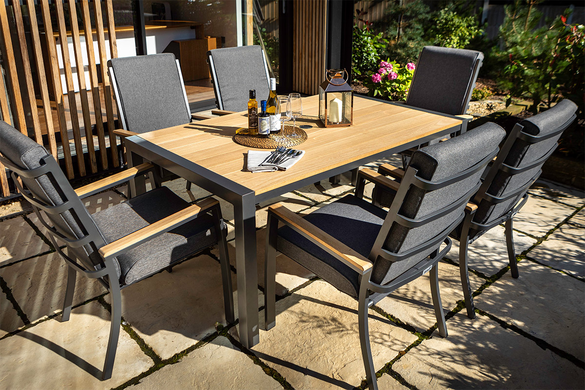 Singapore 6 Seat Rectangular Dining Set
