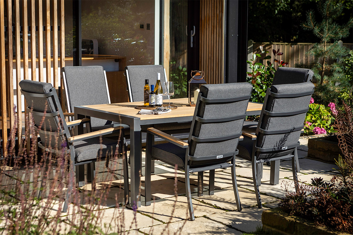 Singapore 6 Seat Rectangular Dining Set