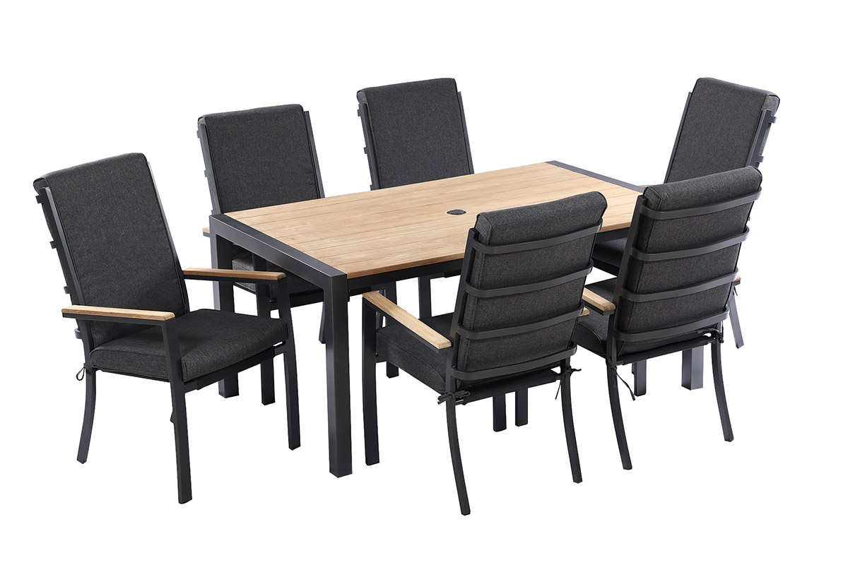 Singapore 6 Seat Rectangular Dining Set
