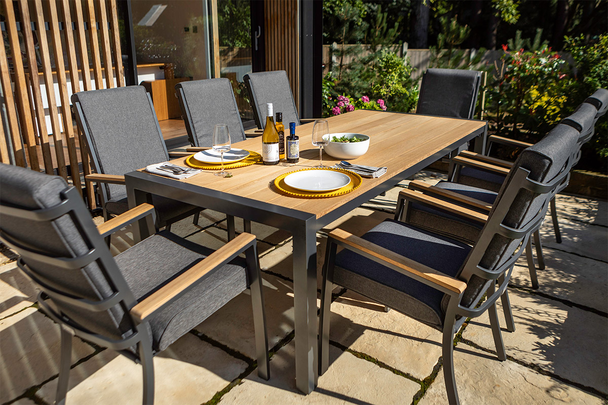 Singapore 8 Seat Rectangular Dining Set