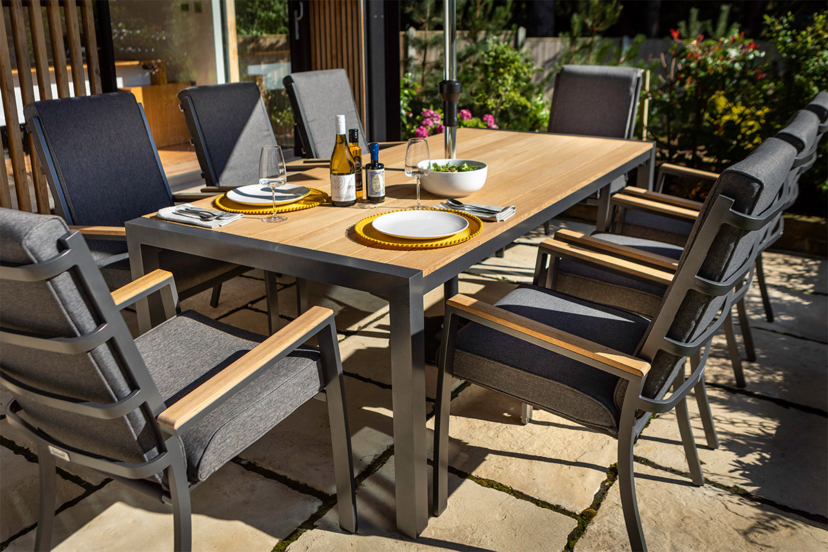Singapore 8 Seat Rectangular Dining Set
