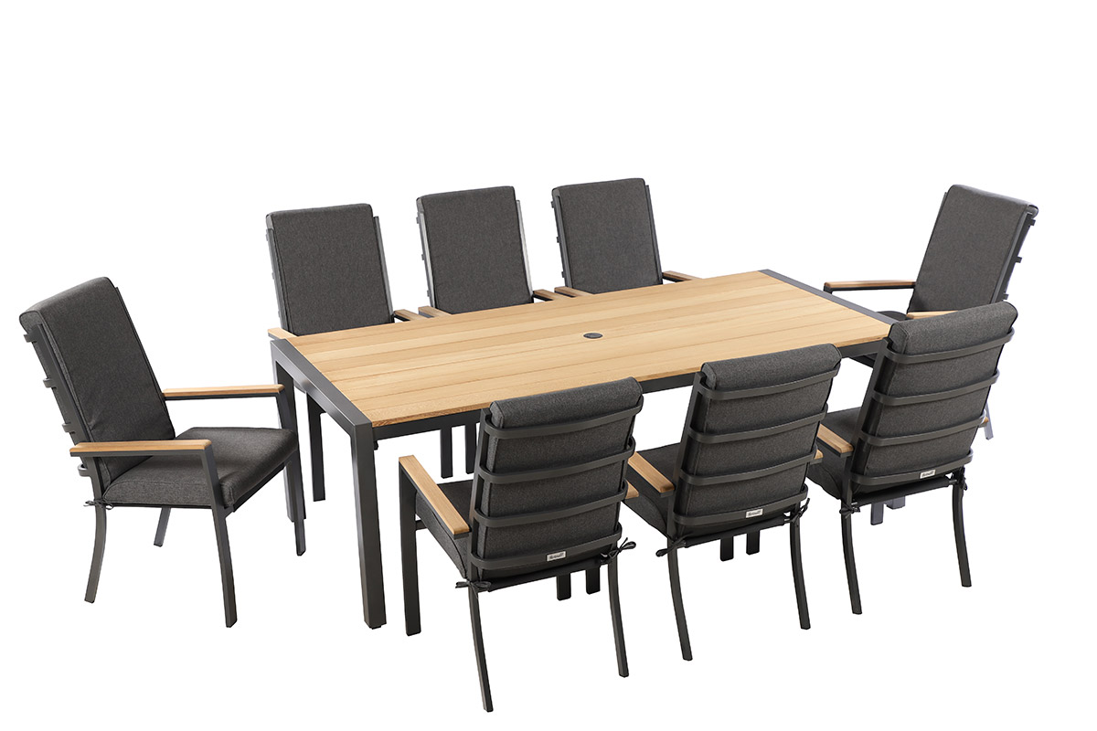 Singapore 8 Seat Rectangular Dining Set