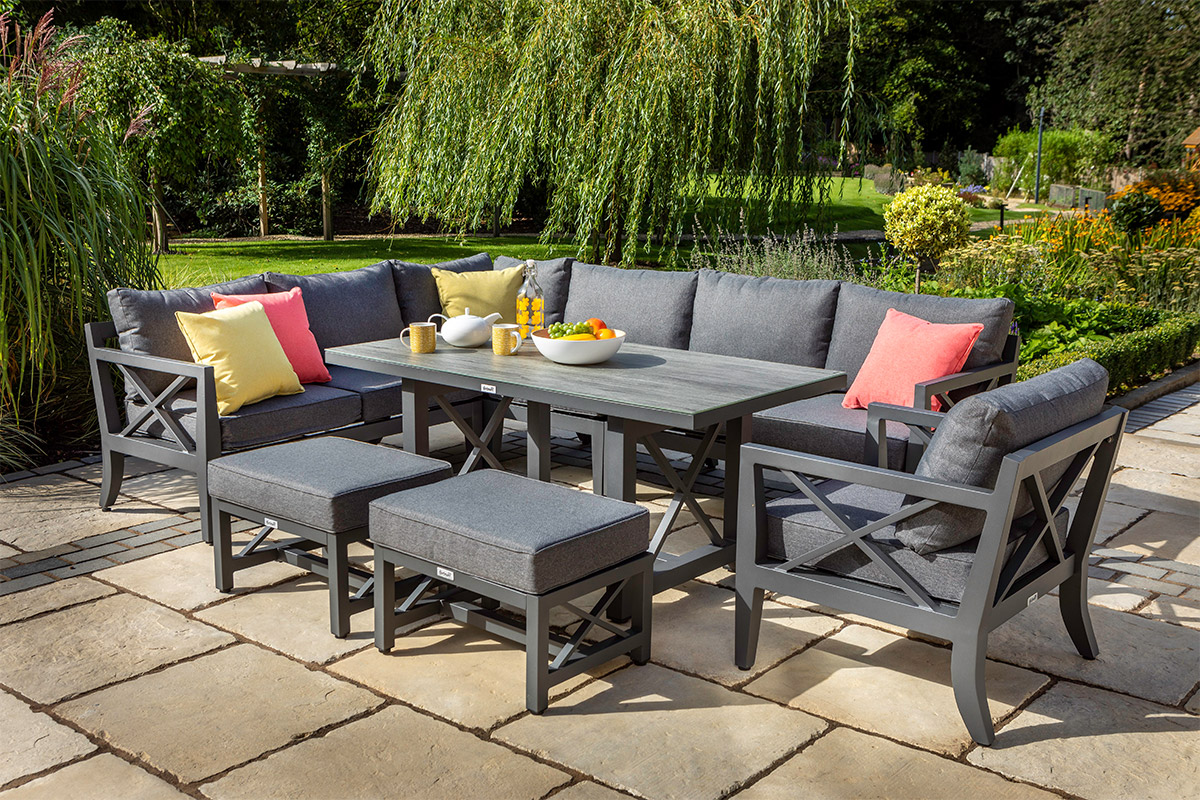 Sorrento Rectangular Casual Dining Set with Lounge Chair