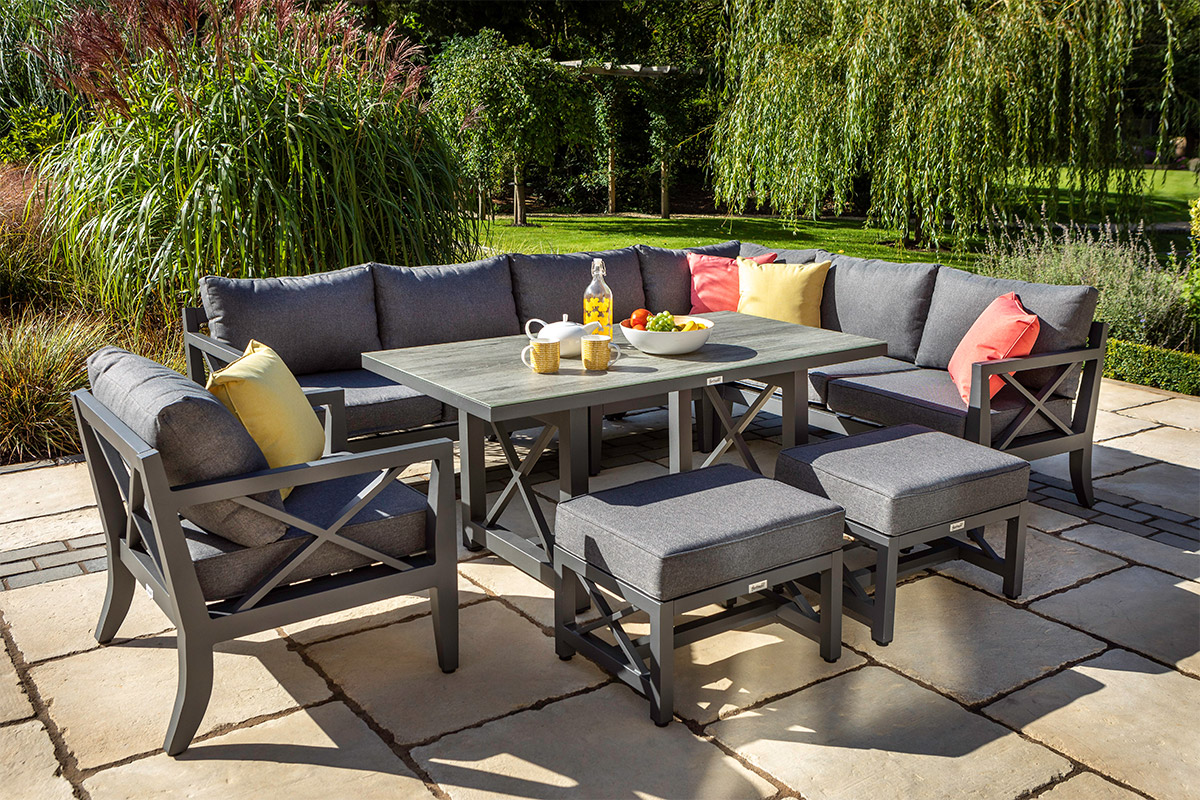 Sorrento Rectangular Casual Dining Set with Lounge Chair