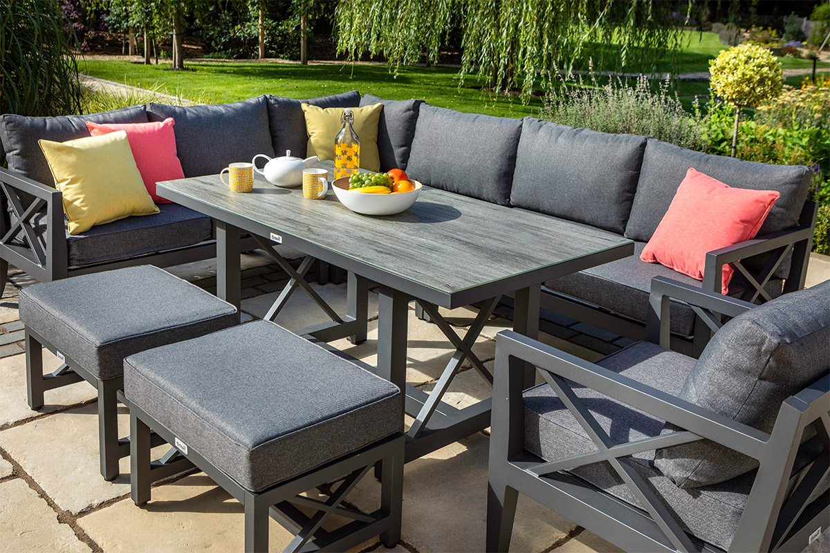 Sorrento Rectangular Casual Dining Set with Lounge Chair