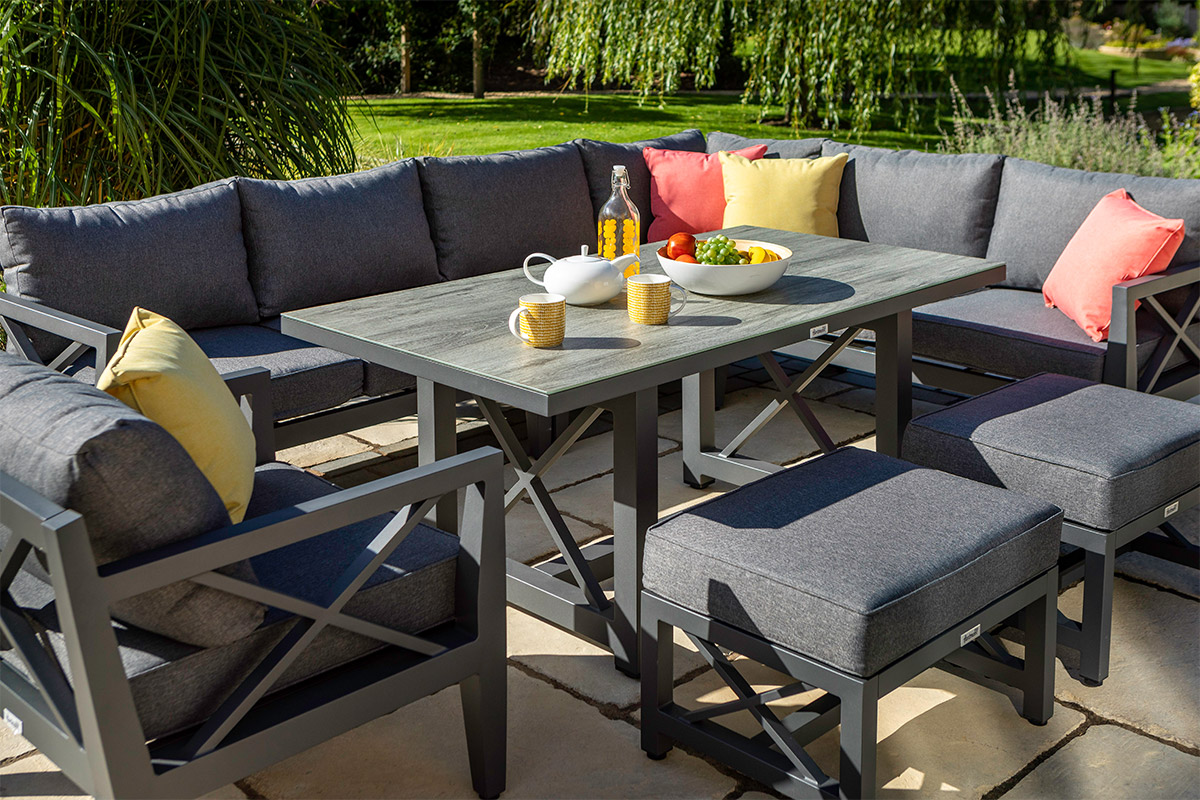 Sorrento Rectangular Casual Dining Set with Lounge Chair