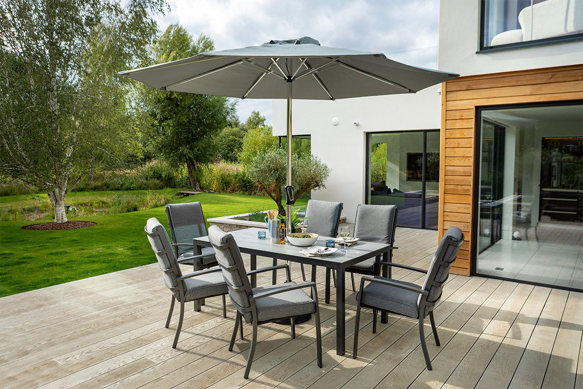 Vienna 6 Seat Rectangular Dining Set