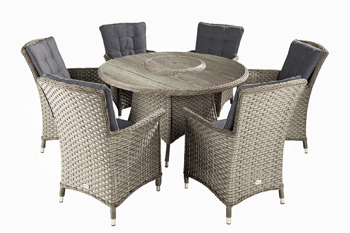 Heritage 6 Seat Round Dining Set