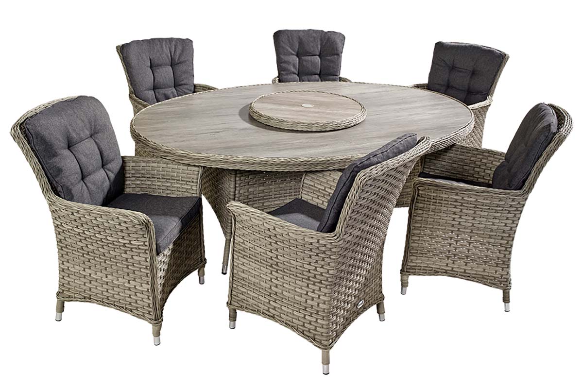 Heritage 6 Seat Elliptical Dining Set