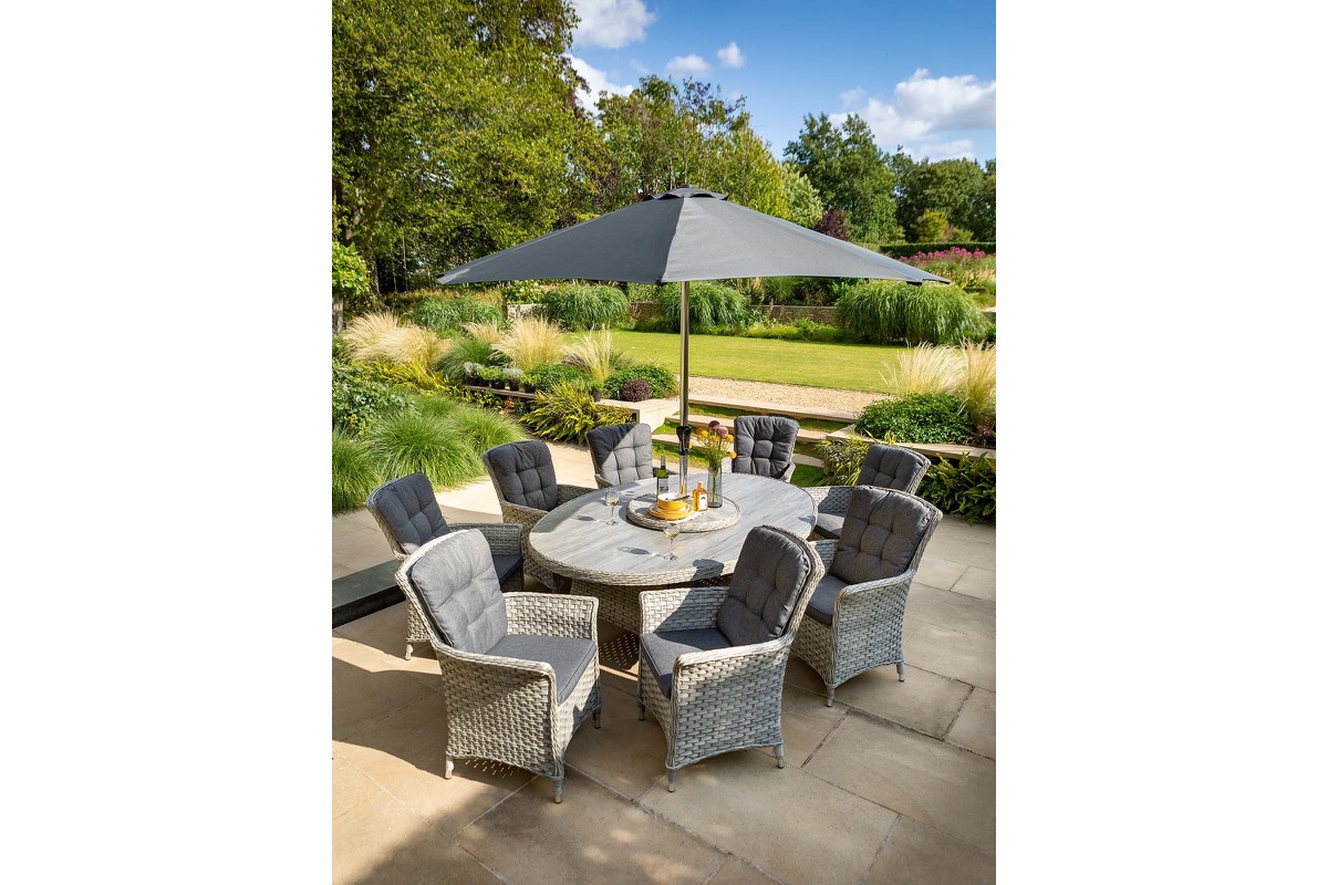 Heritage 8 Seat Elliptical Dining Set