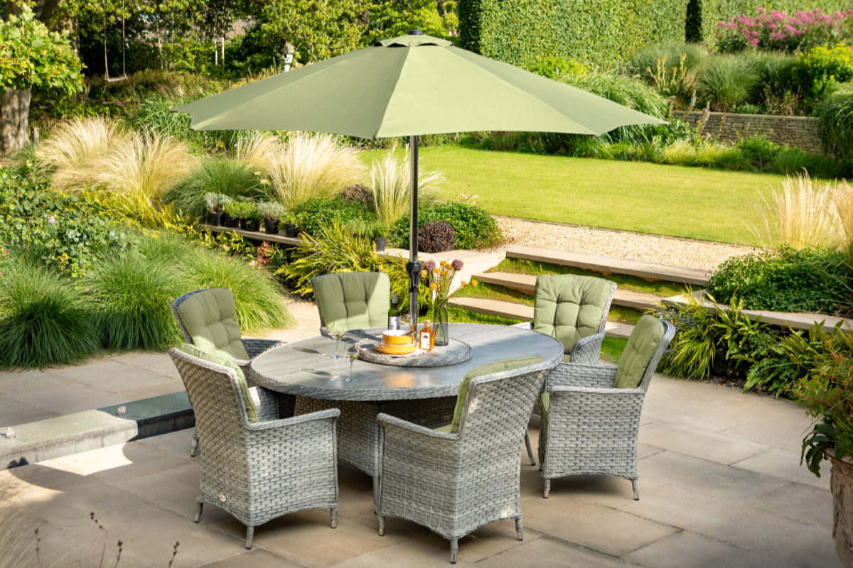 Heritage 6 Seat Elliptical Dining Set