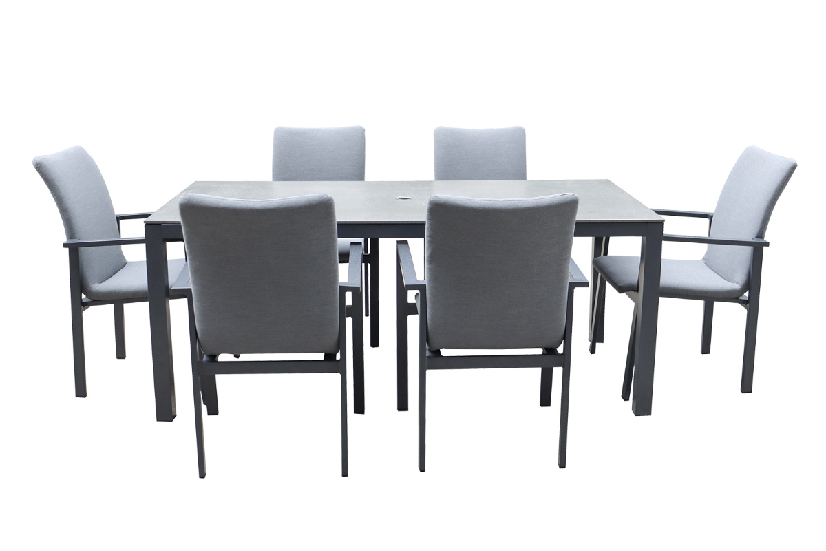 Riviera 6 Seat Rectangular Dining Set